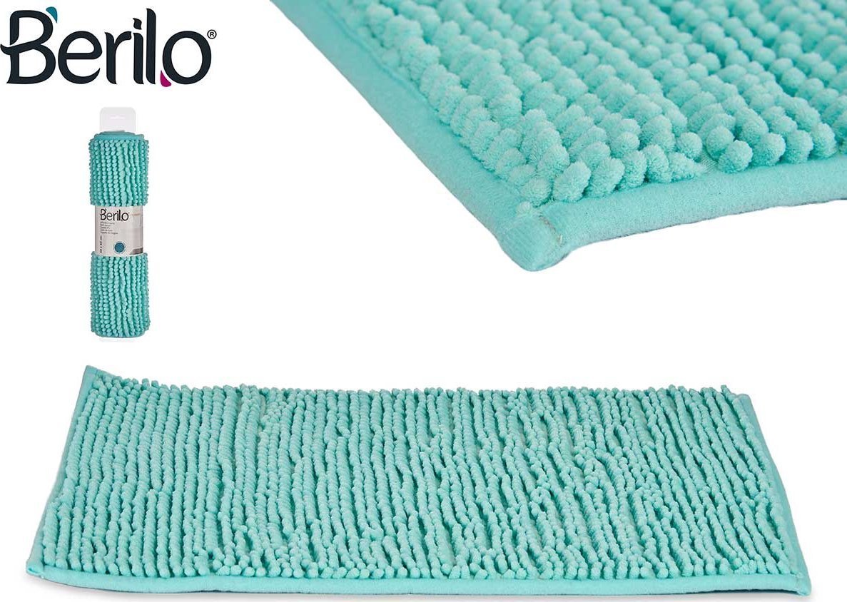 Berilo Dywanik łazienkowy 60x40cm turkusowy