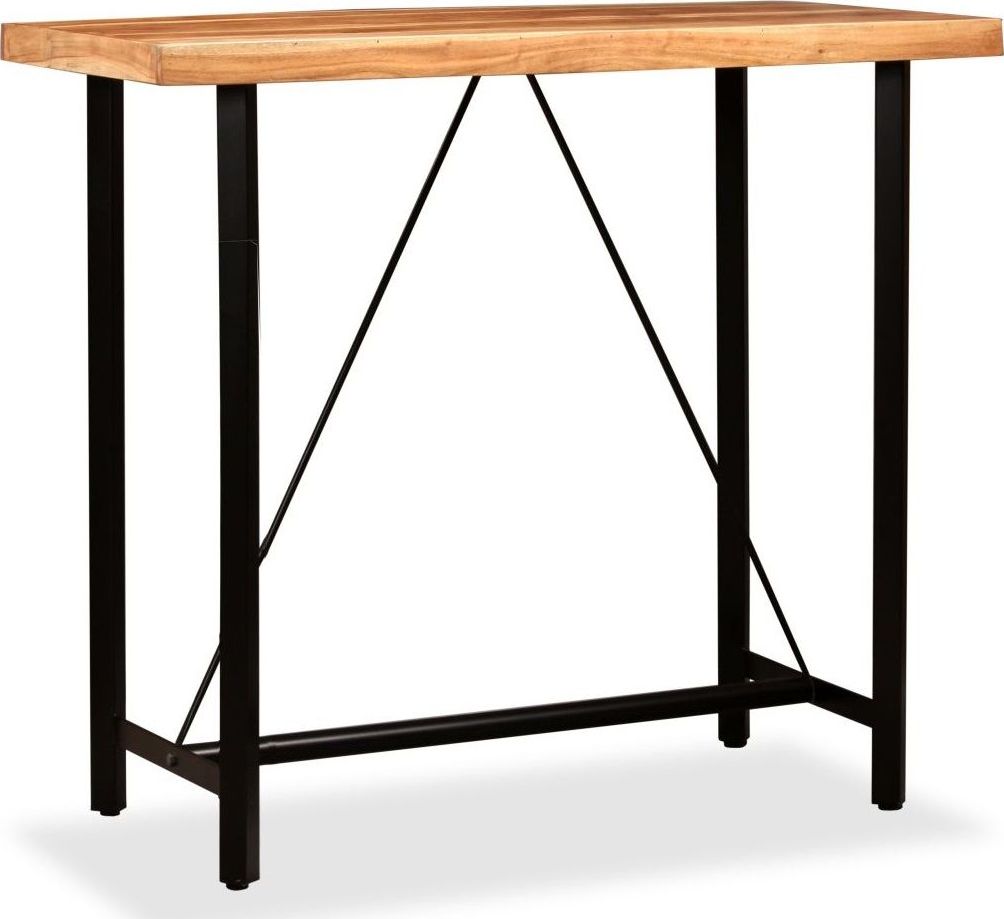 Elior Brązowy industrialny stolik barowy Chris 3X