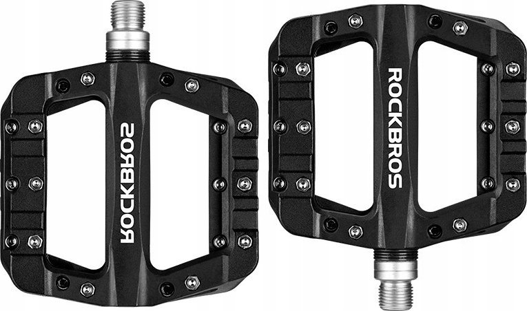 Korbi LEKKIE PEDAŁY PLATFORMOWE WYTRZYMAŁE Z PINAMI UNIWERSALNE ROCKBROS KOMPLET
