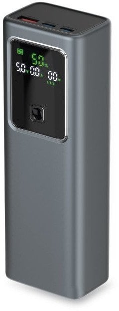 Powerbank SBS 20000mAh PD 100W z wyświetlaczem LCD - szary