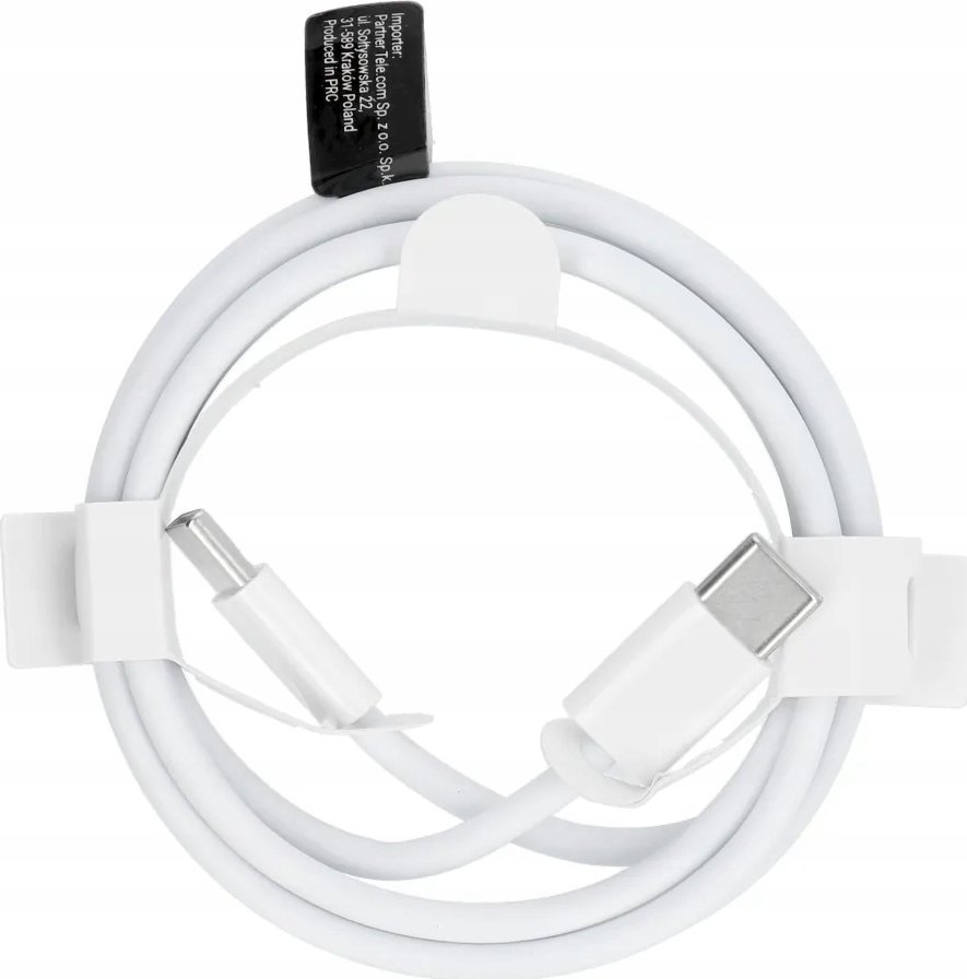Kabel USB OEM USB-C - USB-C 1 m Biały
