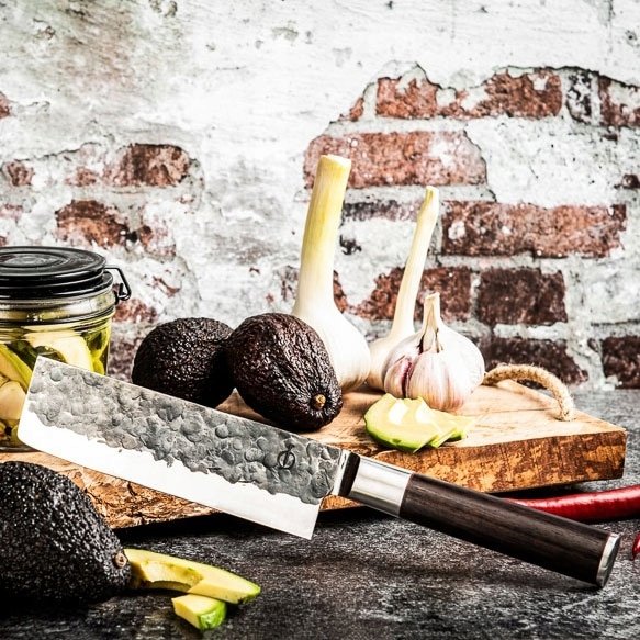 Forged Nóż kuchenny Nakiri 17,5 cm drewno zebra