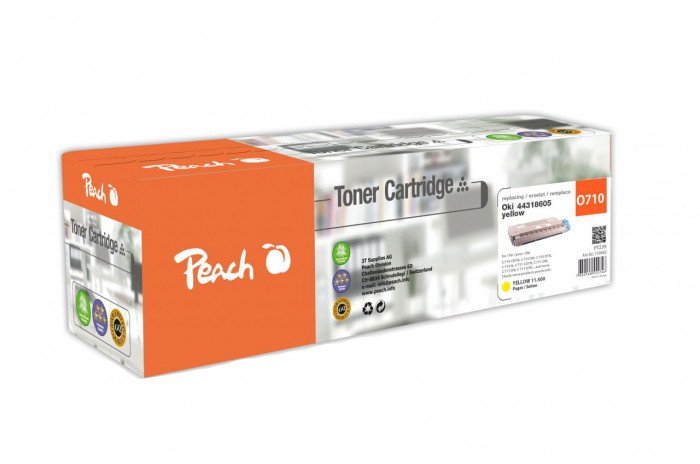 Toner Peach Oki C710/711 (no. 44318605), yel, PT239 1 toner cartridge