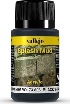 Vallejo Splash Mud Black efekt Błota Vallejo uniwersalny