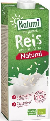 Natumi Napój Ryżowy Bezglutenowy Bio 1 L Natumi