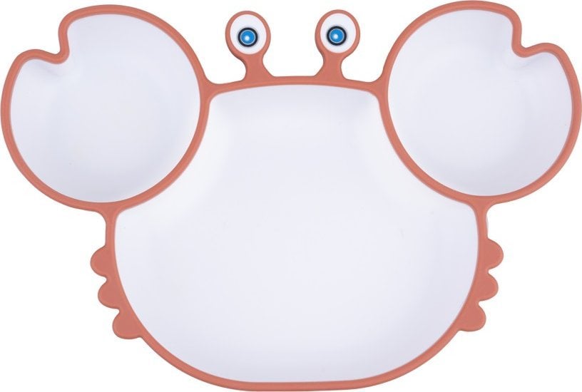 Dumel GiliGums Talerz krab premium ceglasto - biaÅy