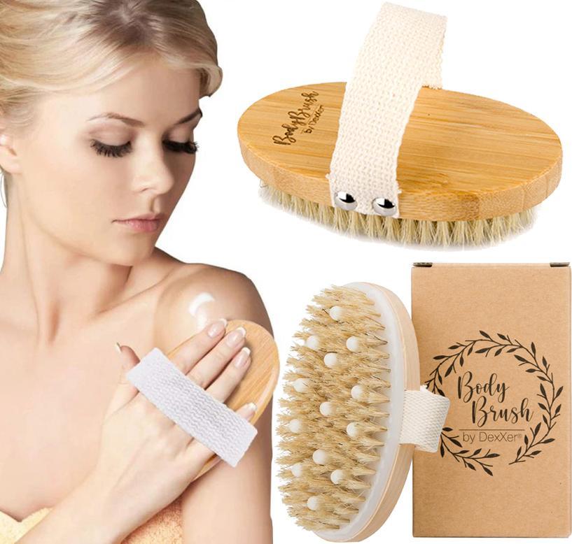 Logit SZCZOTKA DO MASAŻU OWALNA Z WYPUSTKAMI MBB-20