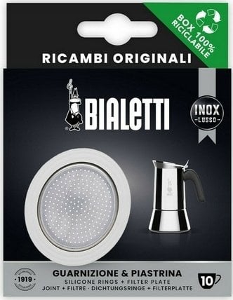 Bialetti Uszczelka + sitko do kawiarek stalowych Bialetti 10tz