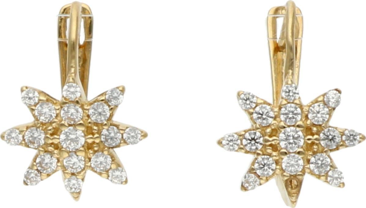 Rosanto Złote kolczyki gwiazdy na angielskim 585 14k