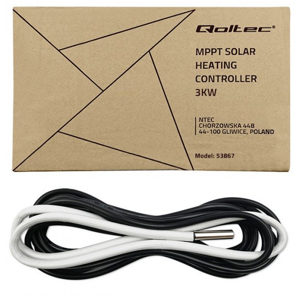 qoltec Inwerter Przetwornica solarna do grzania wody ECO Solar Boost | MPPT | BYPASS | LCD | 3kW/4kW | Wi-Fi