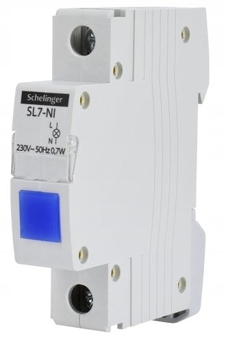 LAMPKA SYGNALIZACYJNA LED SL7 NIEBIESKA SCHELINGER A15-SL7-NI