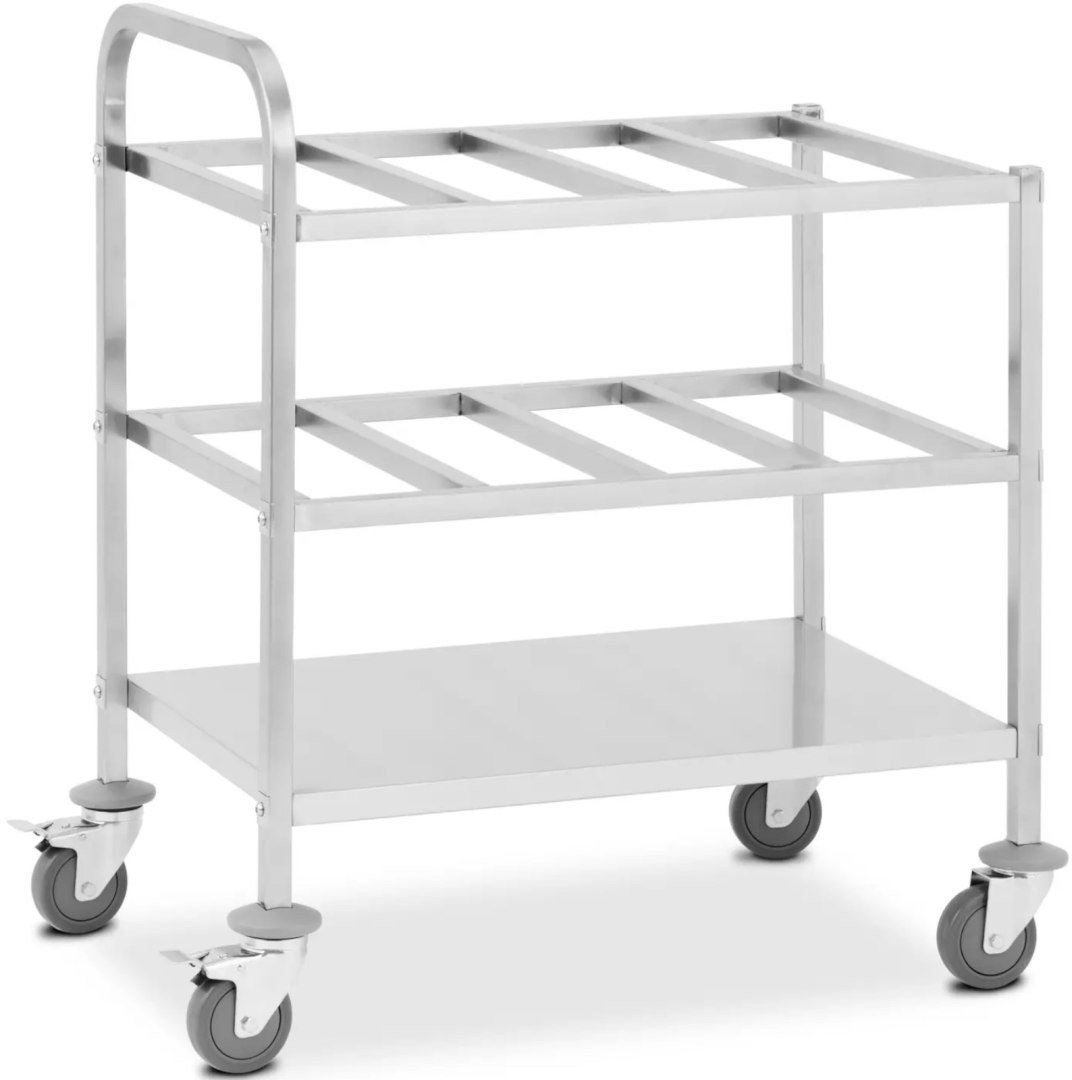 Wózek kelnerski transportowy na 24 pojemniki GN 1/6 do 450 kg