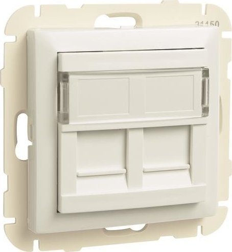 Efapel Efapel Logus90 element centralny do gniazda telefonicznego/komputerowego biały 90442 kxbr