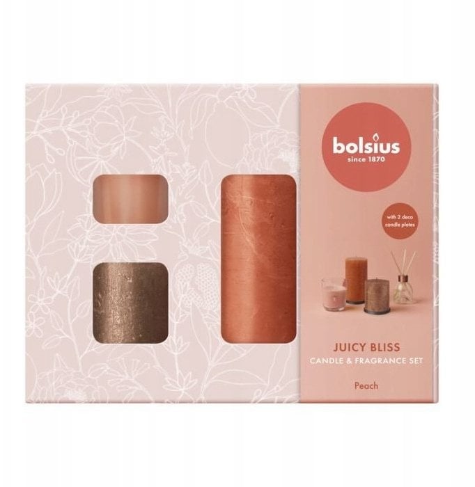 Bolsius Zestaw prezentowy Home Sweet Home brzoskwinia 8717847191182 8717847191182
