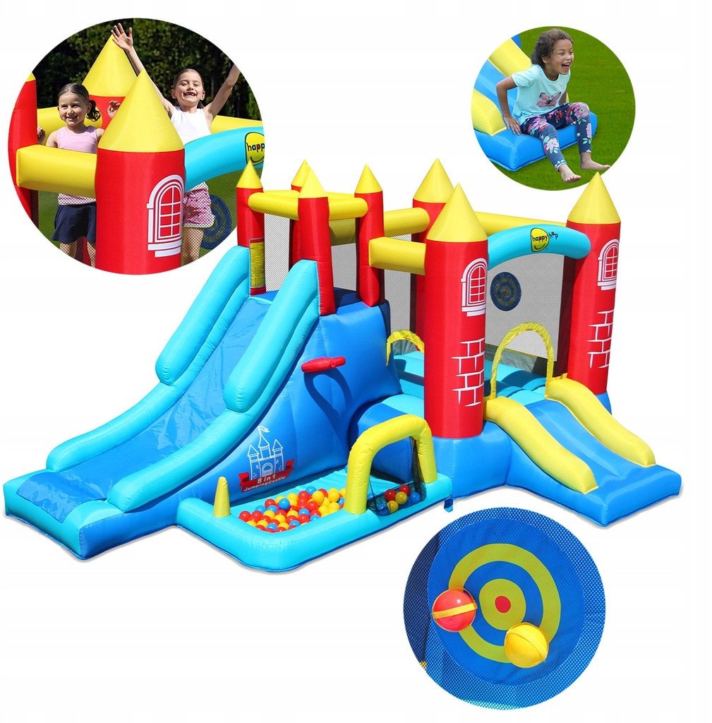 Dmuchany zamek FANTAZJA 8 w 1 trampolina HappyHop