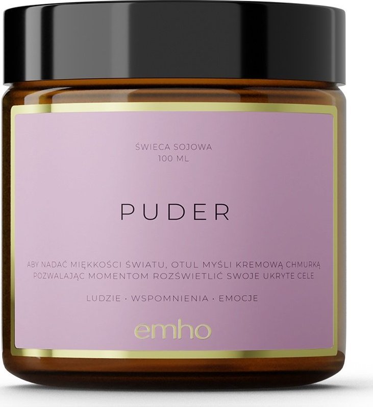 Emho Świeca sojowa zapachowa PUDER