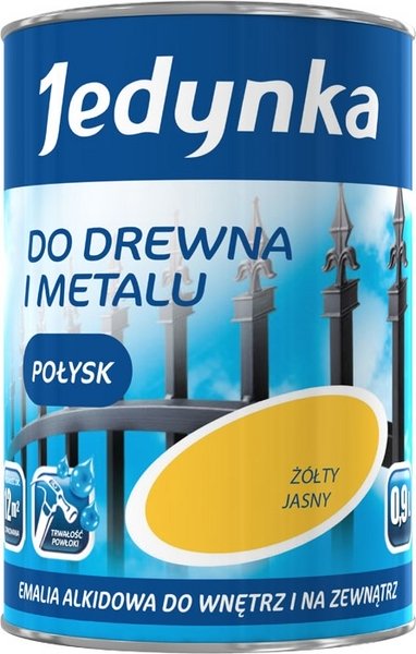 Jedynka Emalia alkidowa do drewna i metalu brąz połysk 0,9L