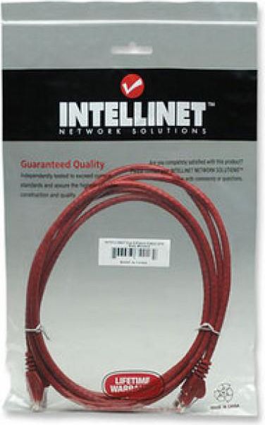 Intellinet Network Solutions PATCH CORD CAT6 UTP 3,0M CZERWONY 100% MIEDŹ (342179)
