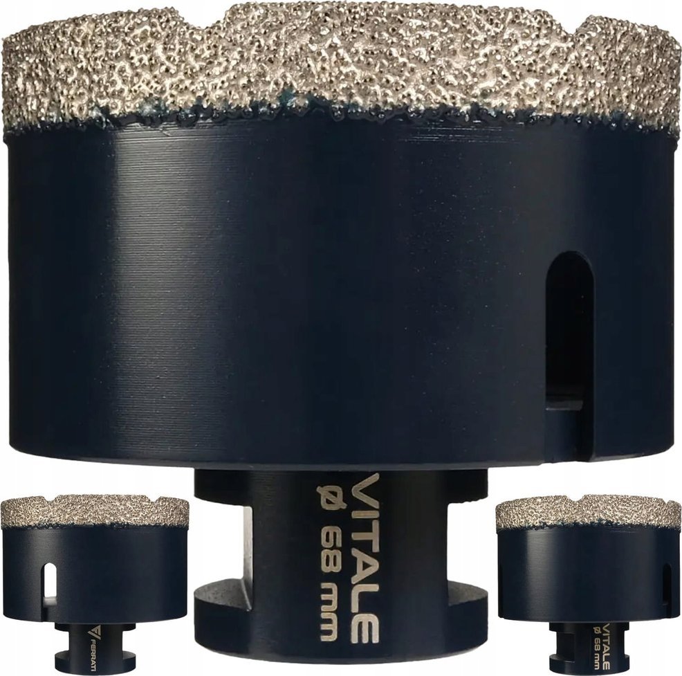 Otwornica diamentowa 68mm M14 Ferrati Vitale F40120 gres, marmur, ceramika