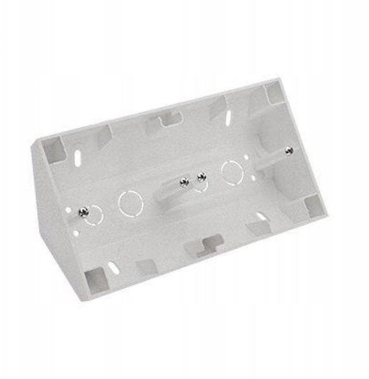 Simon 55 Puszka natynkowa narożna 2-krotna do ramek LINE/DUO Aluminium mat TPNR2/143