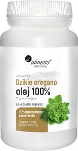 MEDICALINE Aliness, Dzikie Oregano, olej 100%, 90 kapsułek