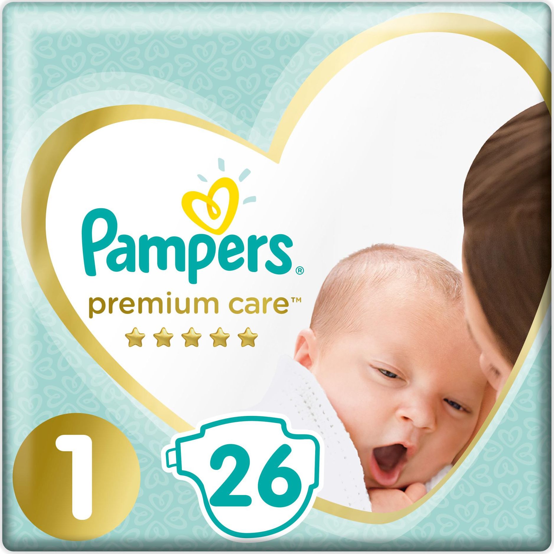Pampers Pieluchy Premium Care 1, 2-5 kg, 26 szt.