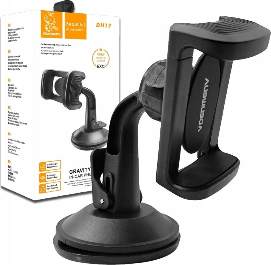 . DENMEN UCHWYT SAMOCHODOWY KOKPIT CZARNY DH17