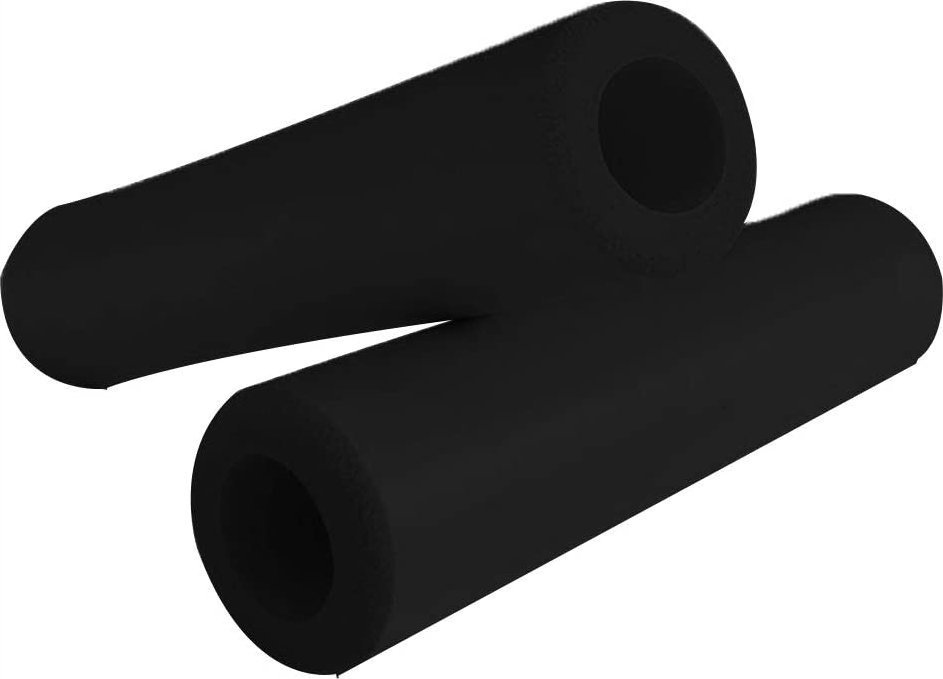 Korbi CHWYTY KIEROWNICY GRIPY ROWEROWE PIANKOWE CZARNE ANTYPOŚLIZGOWE RĄCZKI