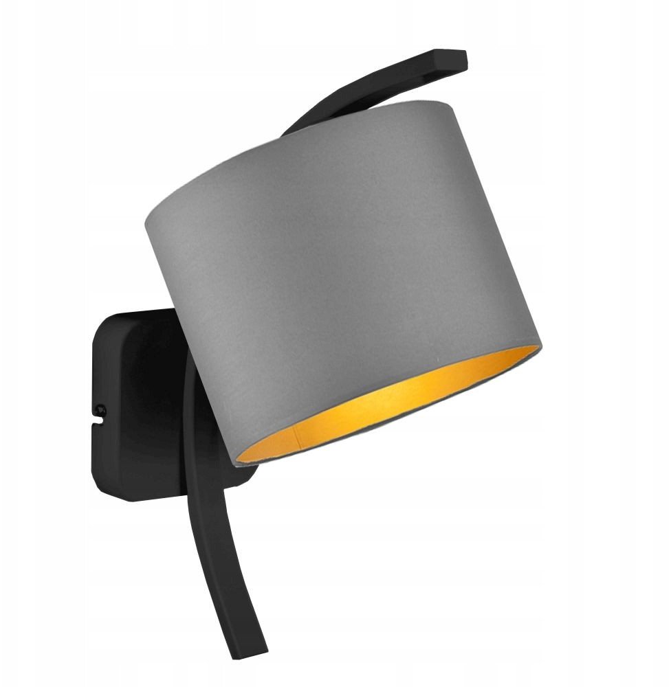 Kinkiet nad łóżko TEKSAS GOLD abażur walec LED E27