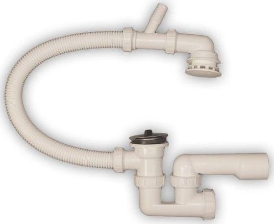 Syfon Unimet SYFON WANNOWY NADSTROPOWY Z WYJŚCIEM NA PRALKĘ , SITKO MET