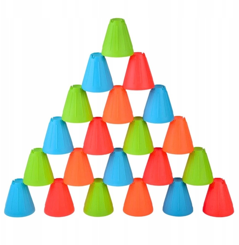 Gra Zręcznościowa Edukacyjna Szybkie Kubeczki 3w1 Piłki Kubki 38 el.