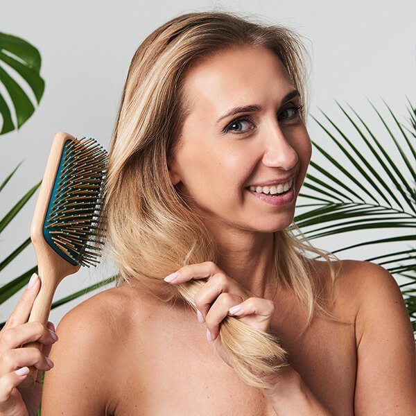 Triton Szczotka drewniana Paddle Brush do włosów YEYE