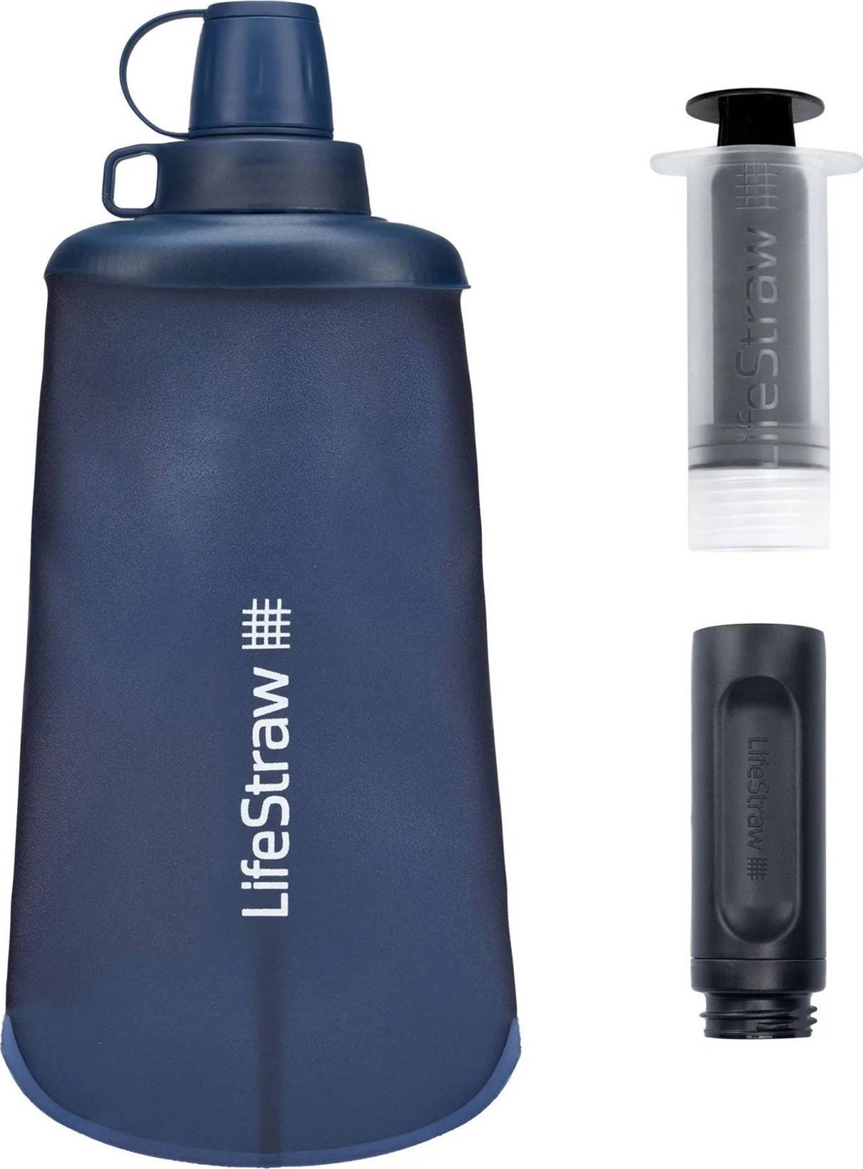 LifeStraw Butelka z filtrem Lifestraw Peak Series Flex Squeeze Bottle 650ml - mountain blue Uniwersalny