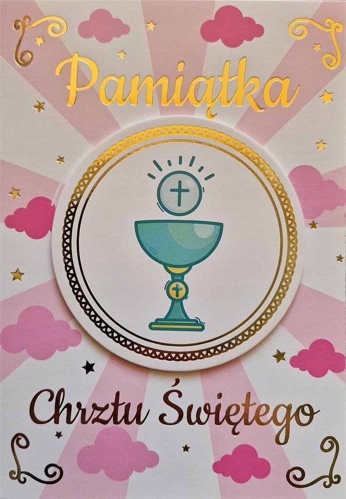 Yeku Karnet Chrzest dziewczynka