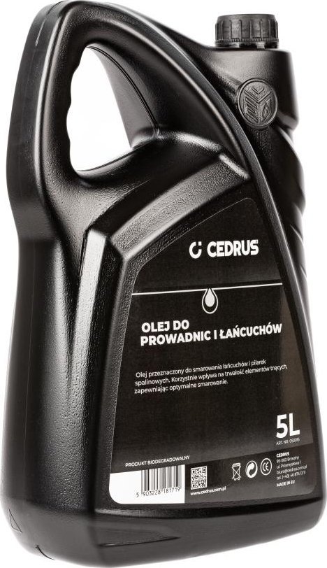 Cedrus OLEJ CEDRUS 5L DO SMAROWANIA ŁAŃCUCHÓW I PROWADNIC PIŁ PILAREK PRZECINAREK 050016 - EWIMAX - OFICJALNY DYSTRYBUTOR - AUTORYZOWANY DEALER CEDRUS