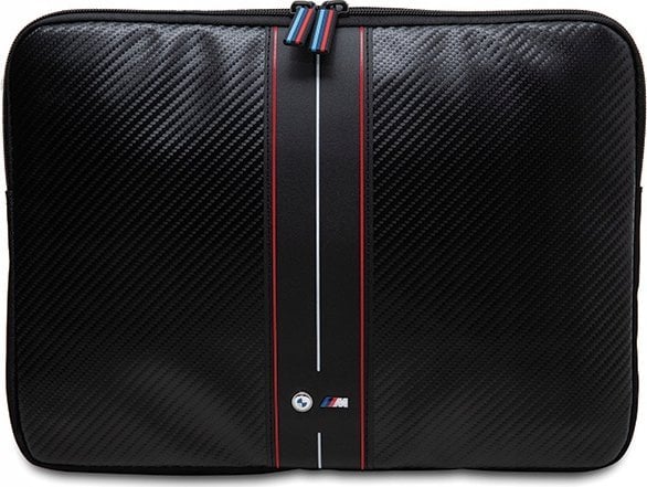 Etui BMW Sleeve BMCS14COMSCAKR 14" czarny black Carbon Red Stripes
