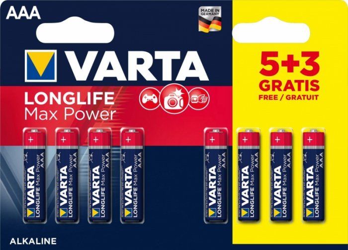 Varta Bateria Longlife Max Power AAA / R03 8 szt.