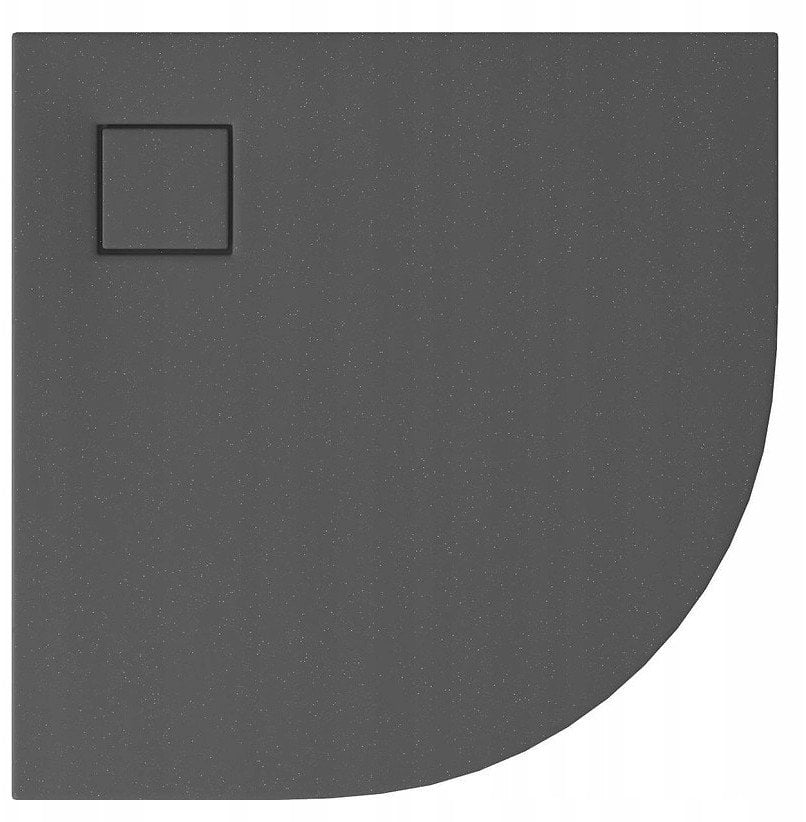 Brodzik Cersanit W S932-160 SET B453 BRODZIK PÓŁOKRĄGŁY TAKO SLIM 90X4 SZARY MAT ( S932-148 )+ SYFON (VIRT)// KNC.B.TAKO.PÓŁ.90X4-SZ+SYF