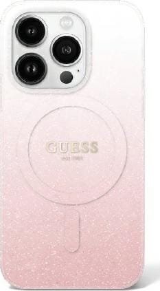 Guess GUHMP16LHGRCELP iPhone 16 Pro 6.3" różowy/pink hardcase IML Glitter Gradient MagSafe