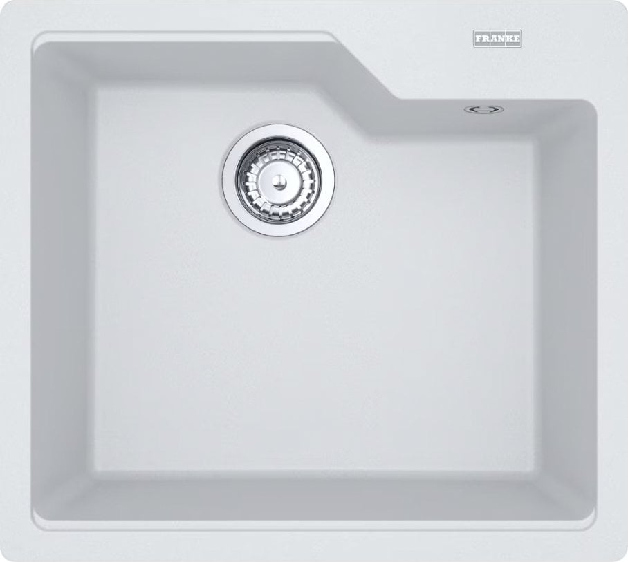 Zlewozmywak Franke Franke zlewozmywak jednokomorowy wbudowywany Fragranit+ Urban UBG 610-50, biały polarny 114.0687.258
