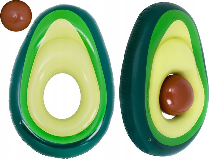 KIK Materac dmuchany z piłką Awokado 150 cm