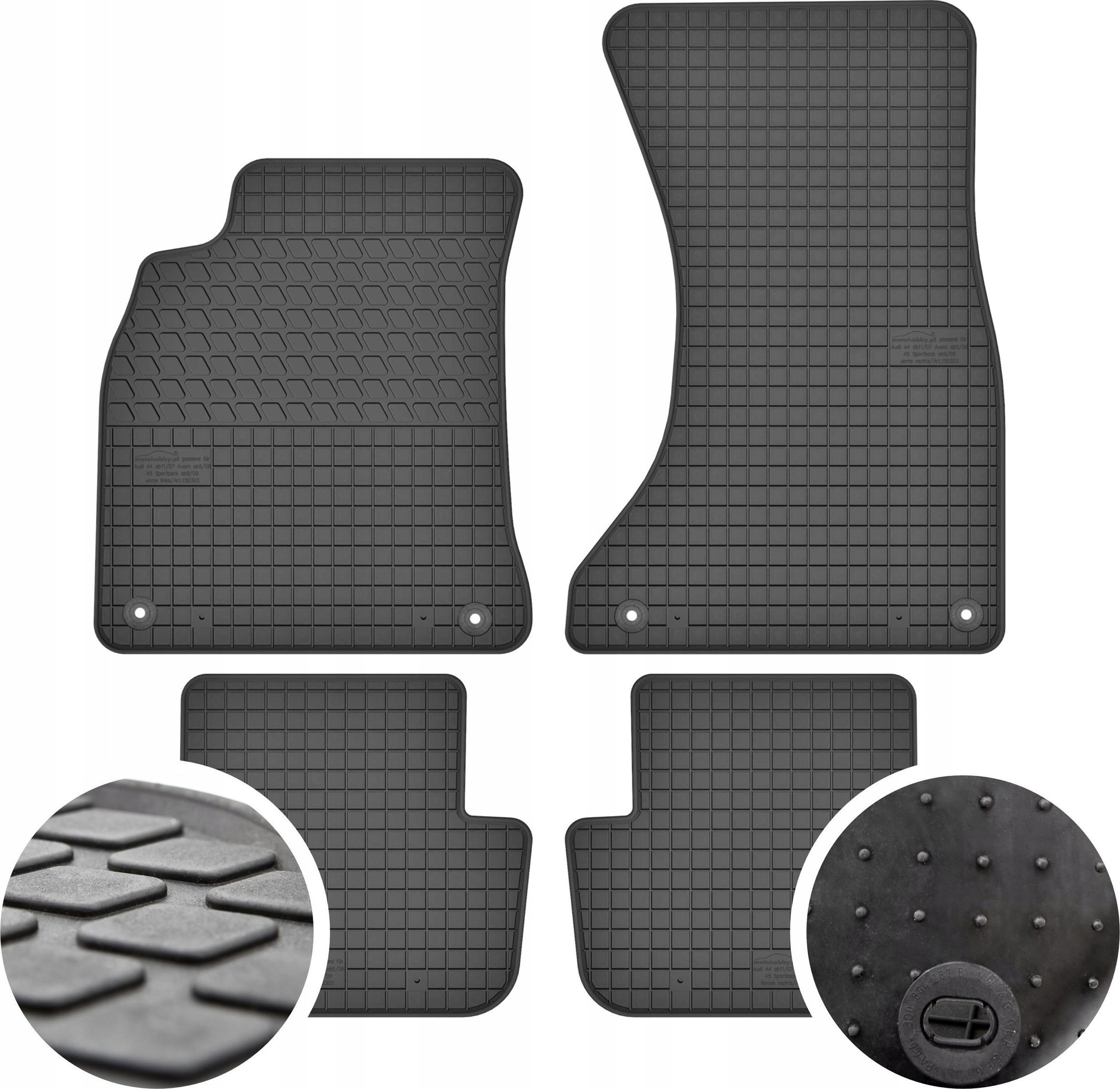 Cikcar Dywaniki gumowe do Audi A4 B8/A5