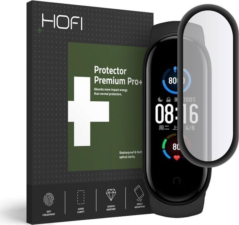 Hofi Szkło Hybrydowe Hofi Hybrid Glass do Xiaomi Mi Band 5 / 6 Black