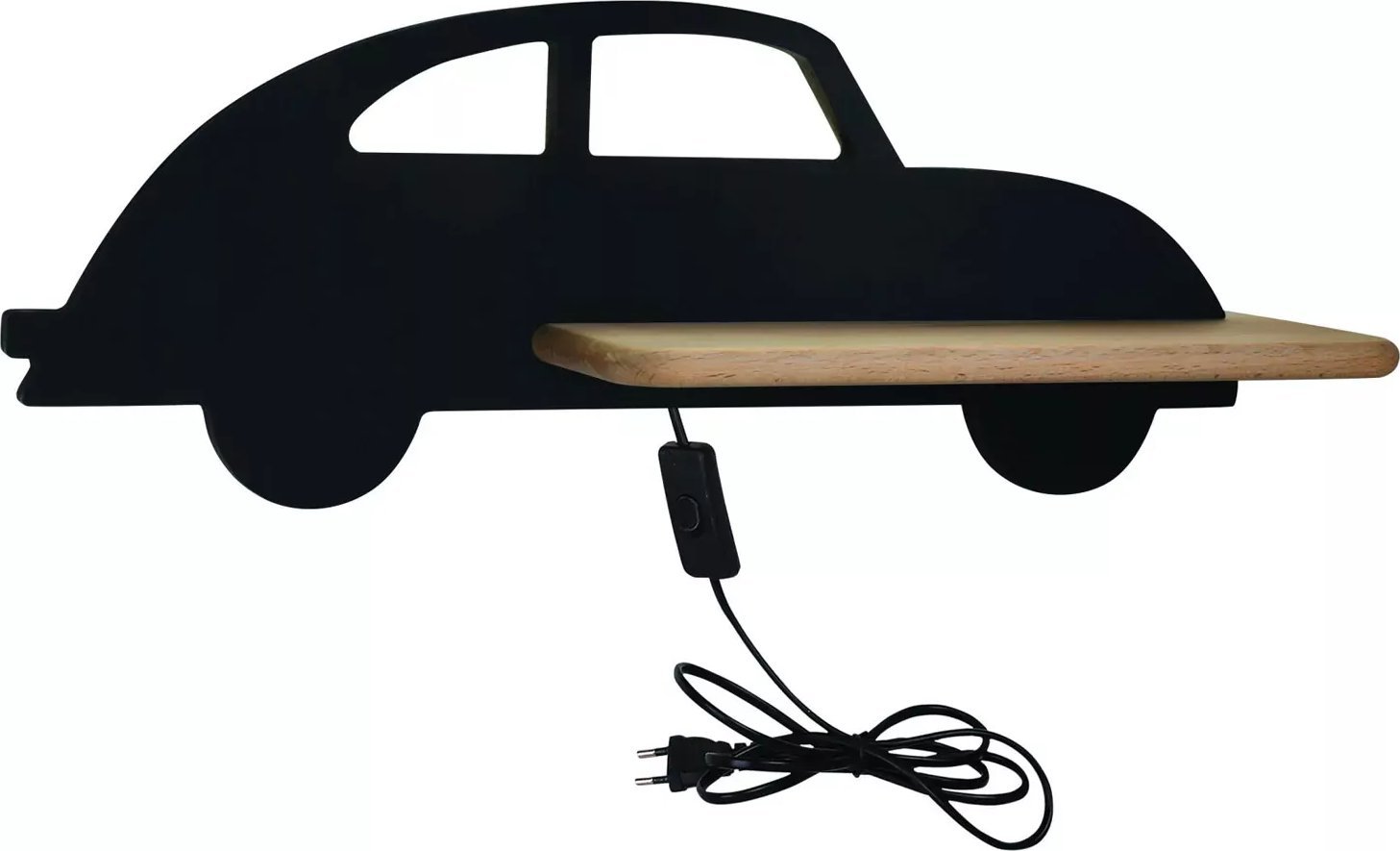 Kinkiet Lumes Czarny kinkiet ścienny samochód z przewodem - K044-Acar