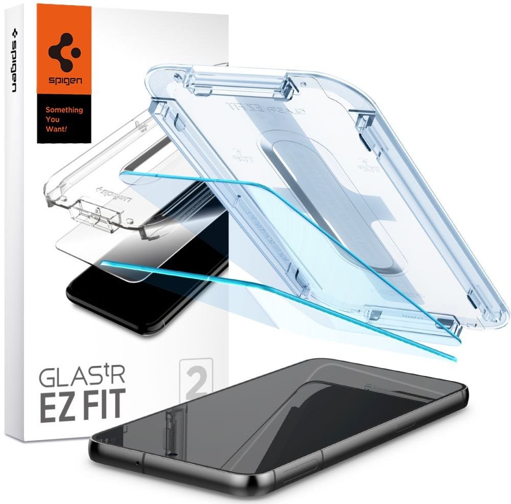2x Szkło Hartowane Spigen Glas.tr "Ez Fit" do Samsung Galaxy S23+ Plus Clear
