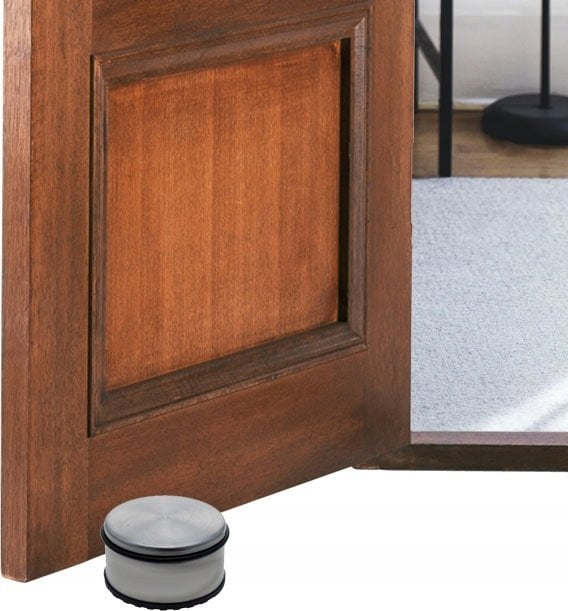 Excellent Houseware Stoper do drzwi stalowy 11,5x5 cm