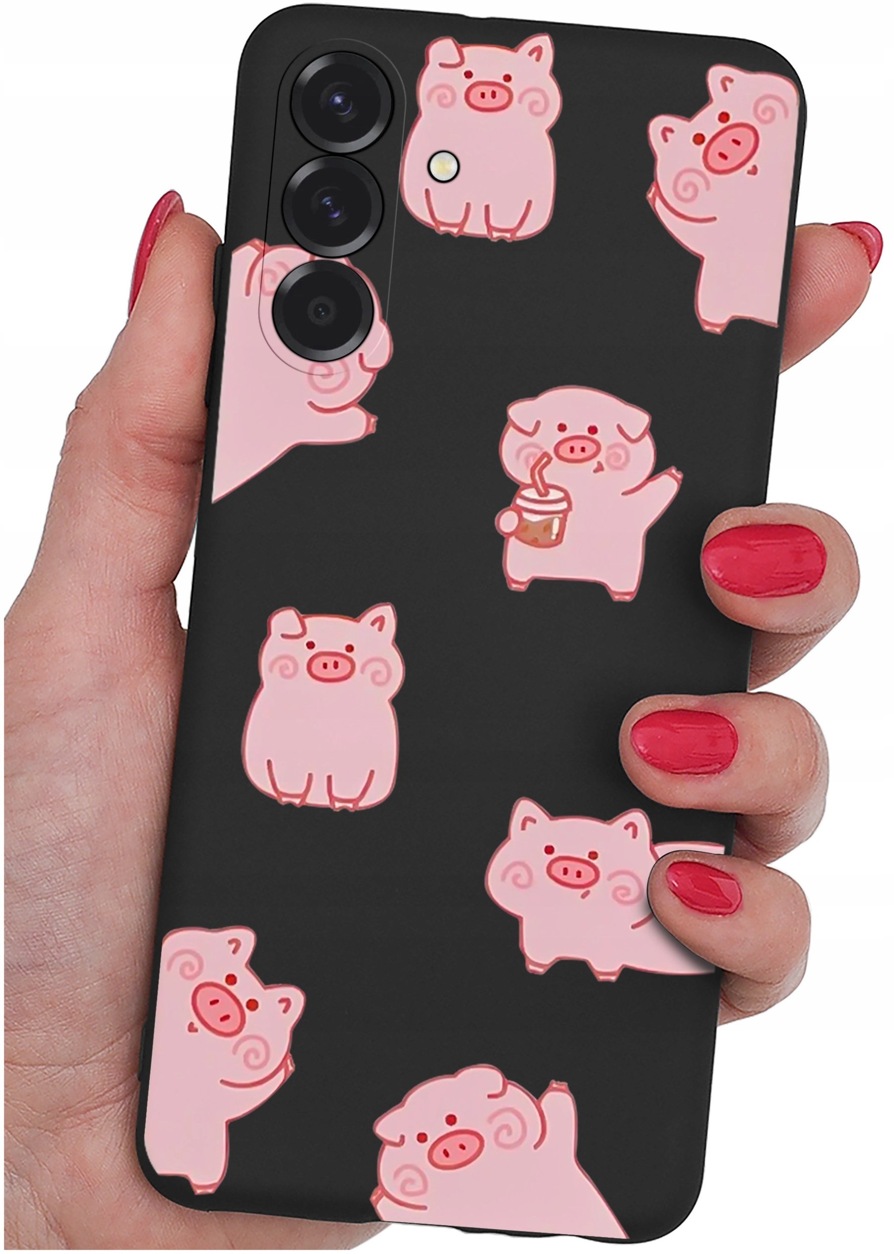 ETUI do Samsung A36 5G | WZORY | SILIKONOWE MATT CASE + SZKŁO 9H