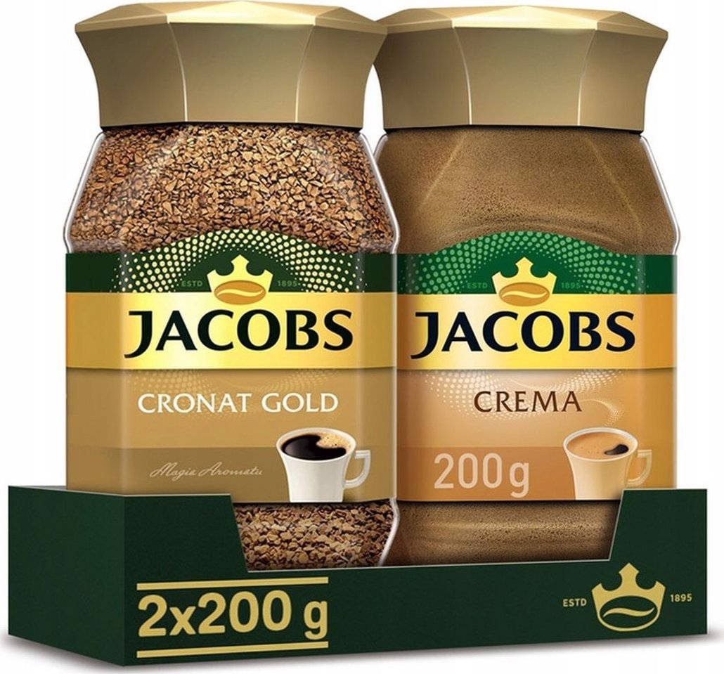 Jacobs Jacobs Crema Kawa rozpuszczalna 200 g x 2 sztuki