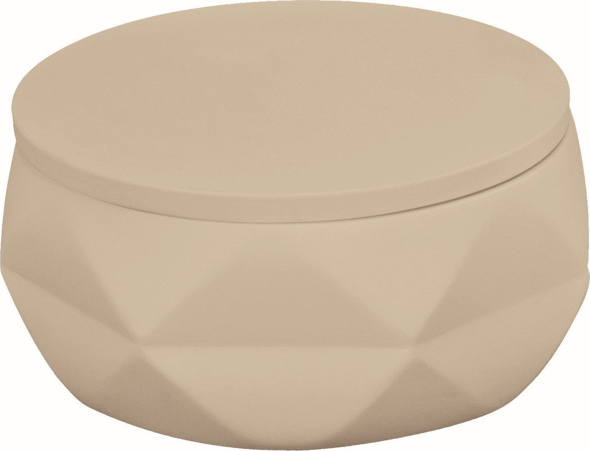 Kleine Wolke Crackle Jar Pojemnik łazienkowy beżowy