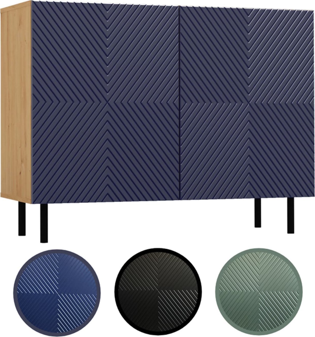 Topeshop Komoda KAMA 2D/K ARISAN GRANAT